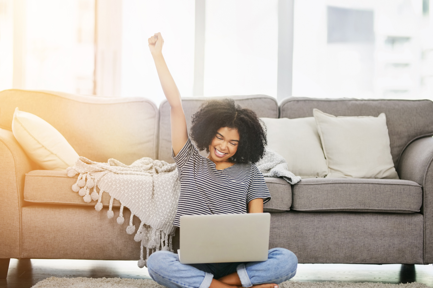 a happy woman