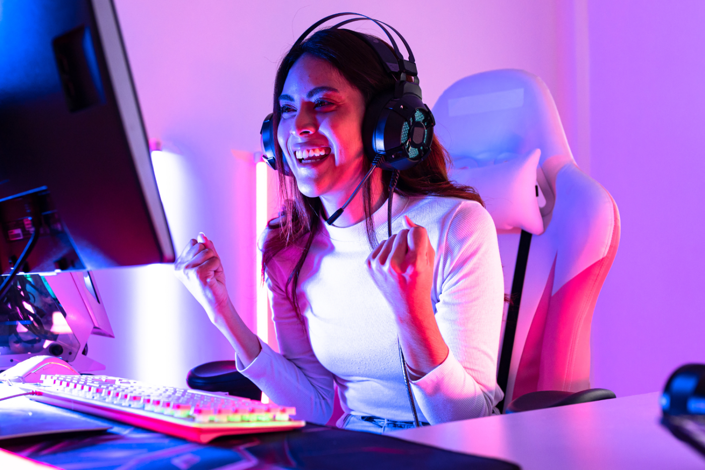 a woman who won a game