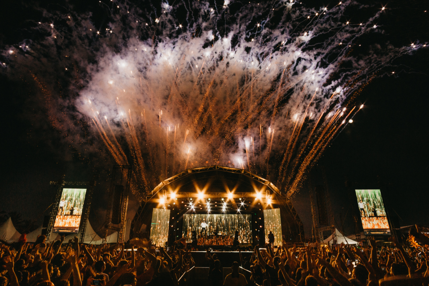 concert show and fireworks