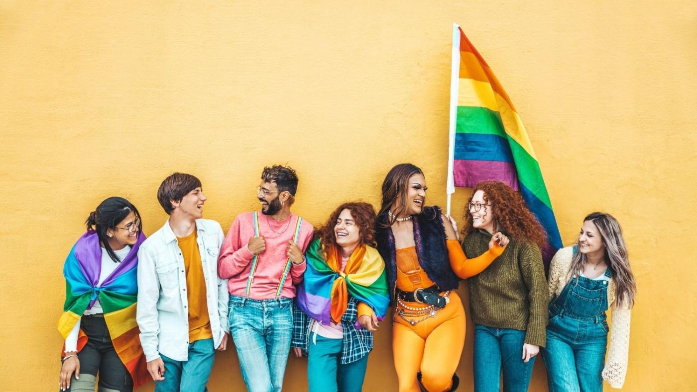 Imagen mostrando un grupo de personas de la comunidad LGBT