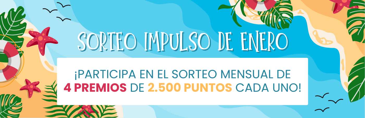 Nuevo sorteo: Responde encuestas en enero y participa en el sorteo de 2.500 puntos. ¡Hay 4 premios en juego!
