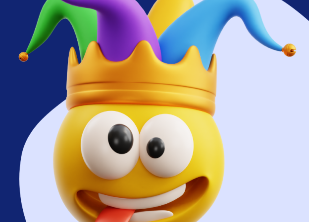 Silly joker emoji