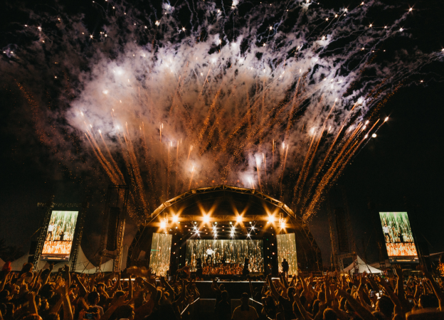 concert show and fireworks