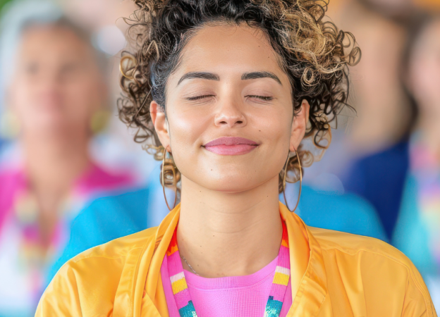 relaxed woman