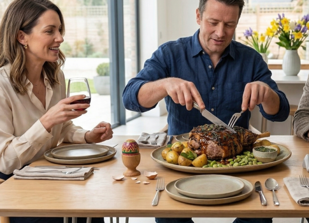 Easter dinner square